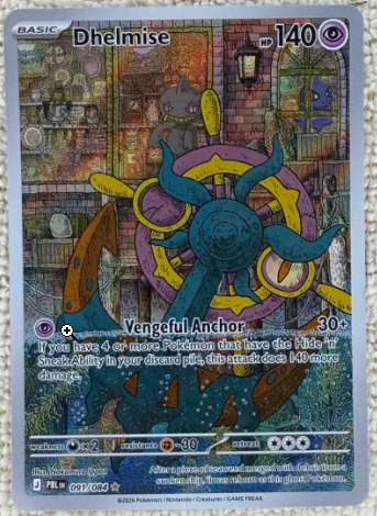 Dhelmise #91 Pokemon Pitch Black