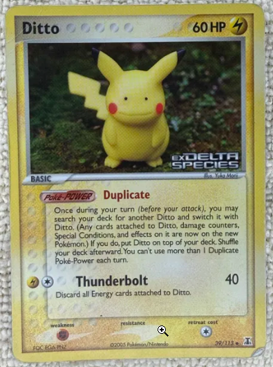 Ditto (Pikachu) #39 Pokemon Delta Species